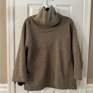 Stio Taupe Women's Cowl Neck Sweater